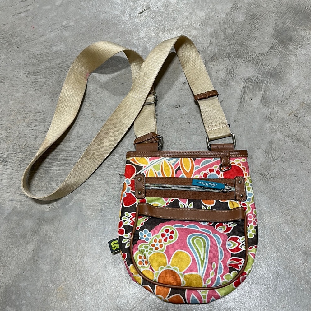 Lily bloom brand multi color crossbody purse / Y-82